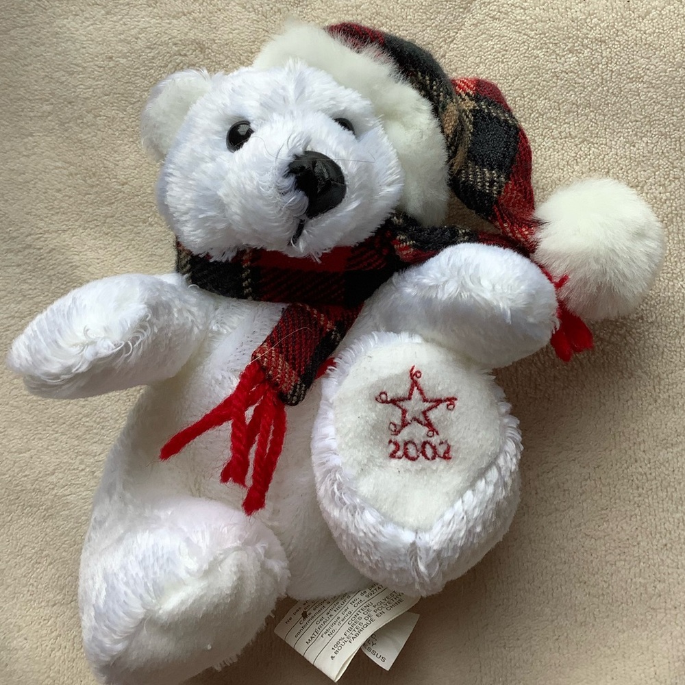 SEARS Vintage Holiday Plush 7 Pce Set 1999 to 2005 Stuffed Animal Christmas Lot - Picture 8 of 16
